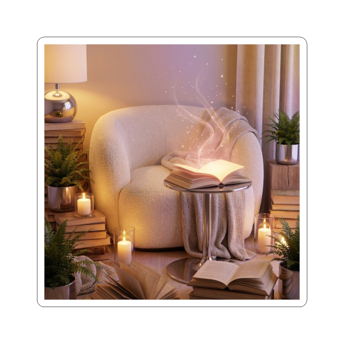 Magical Reading Corner - Kiss-Cut Sticker Decal