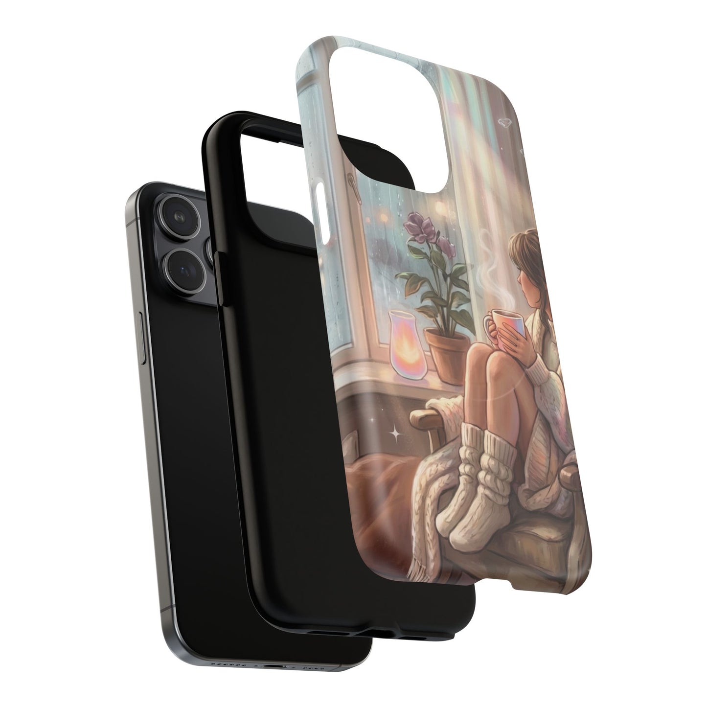 Cozy Rainy Day Tough Magnetic Phone Case — iPhone Cover