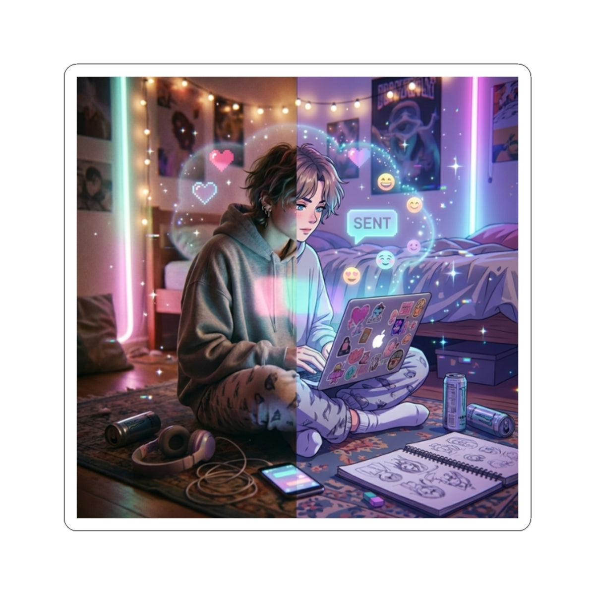 Surrealism - Kiss-Cut Sticker Decal