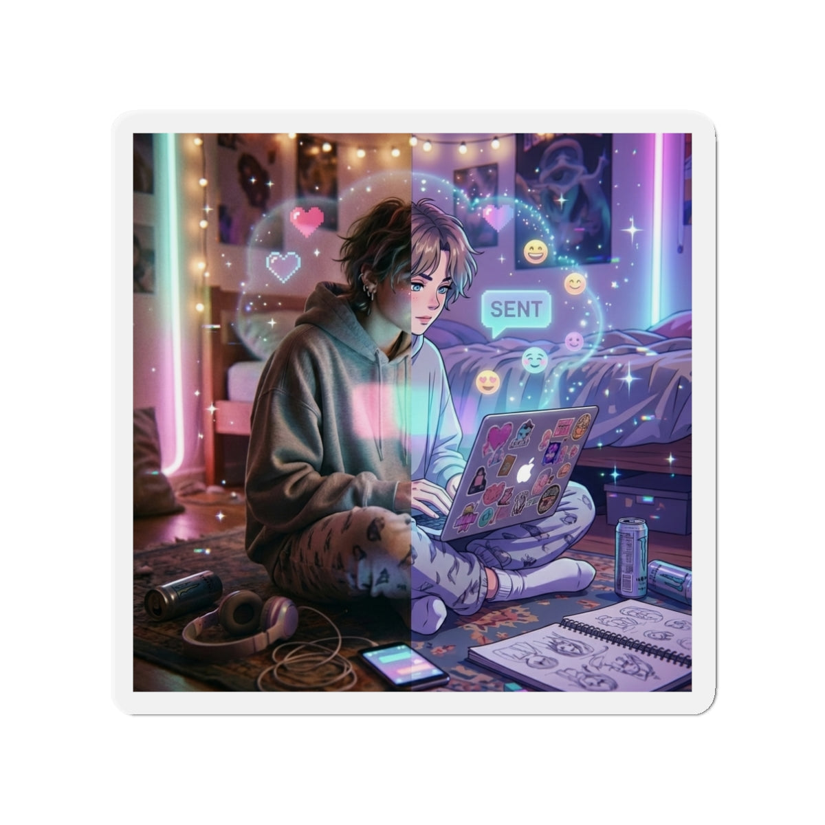 Surrealism Die-Cut Magnets