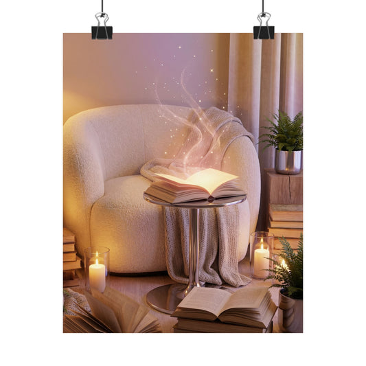 Magical Reading Corner - Matte Vertical Art Print