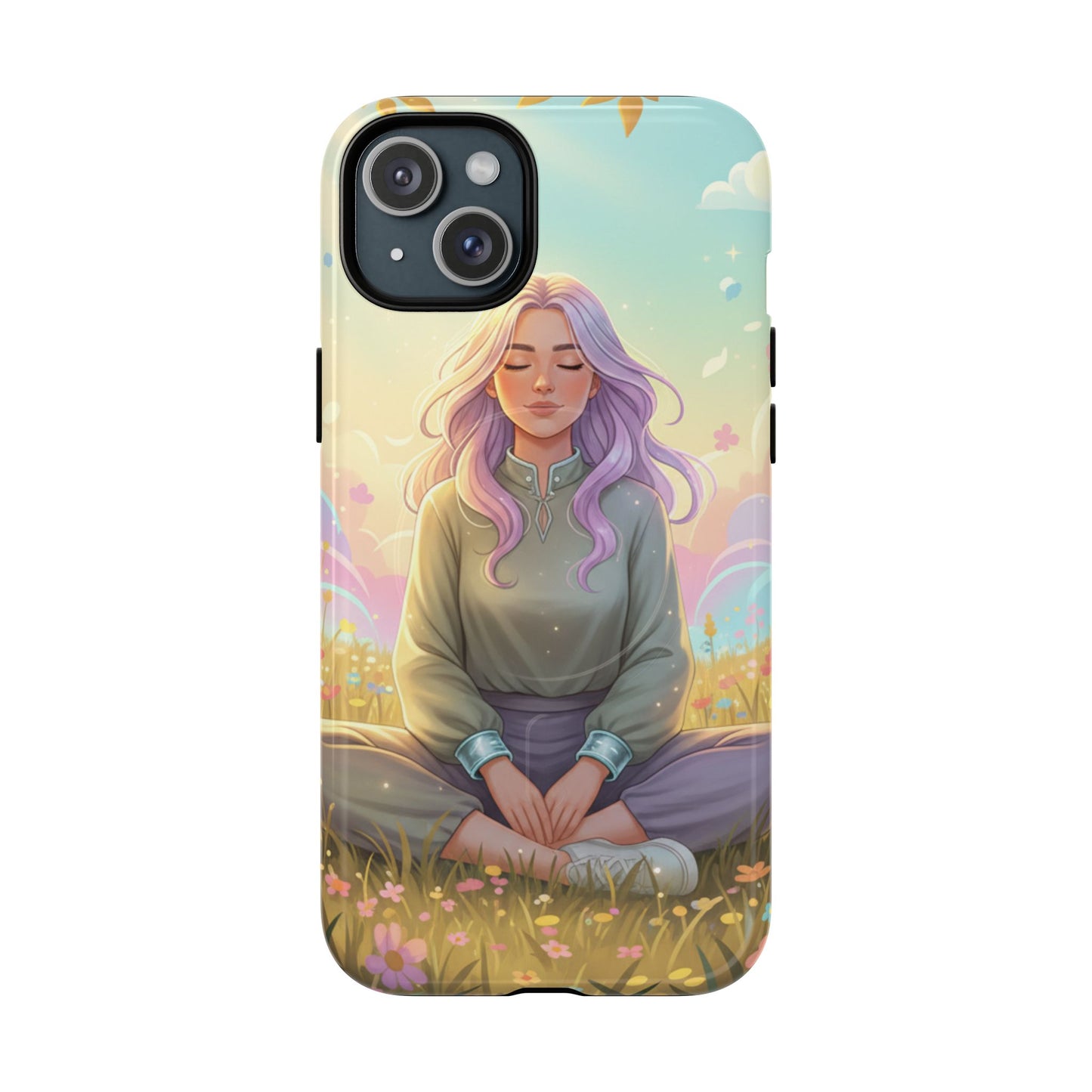 Tranquil Meadow Escape Tough Magnetic Phone Case — iPhone Cover