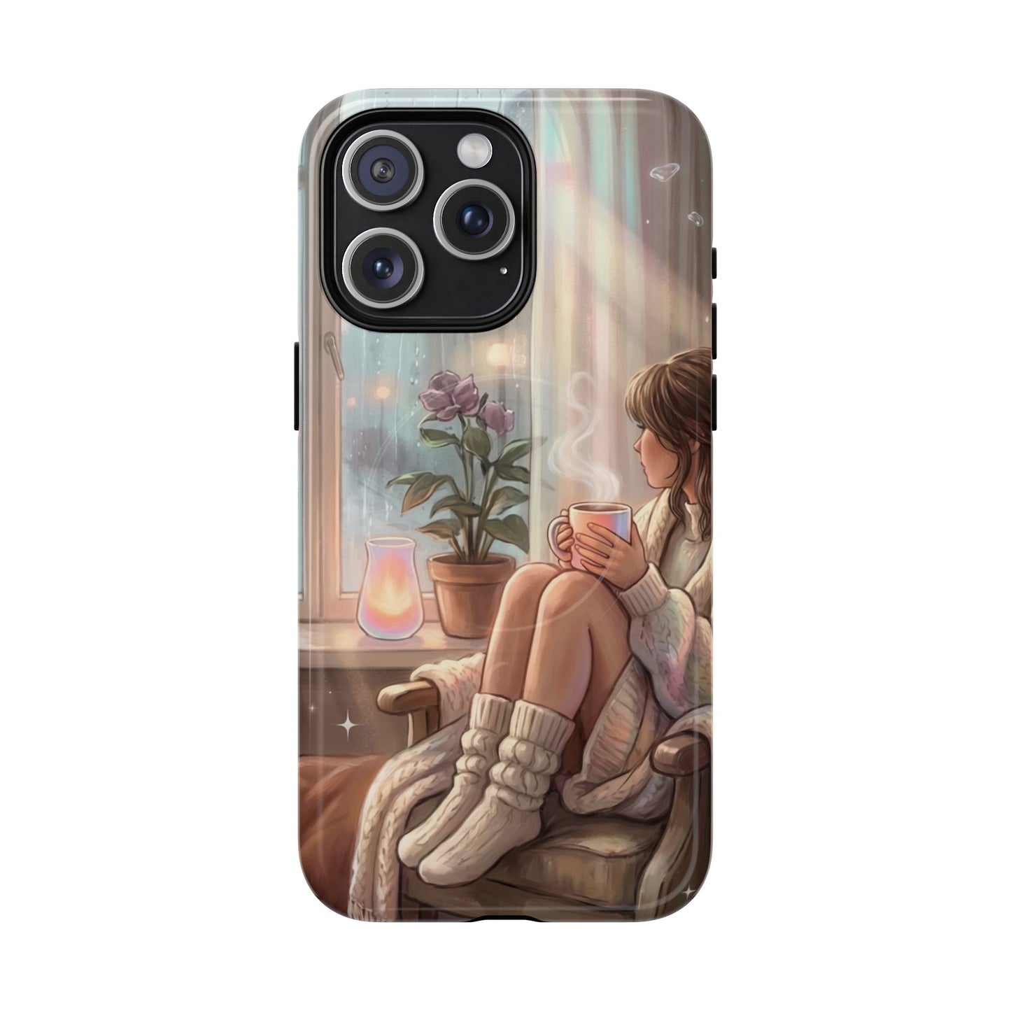 Cozy Rainy Day Tough Magnetic Phone Case — iPhone Cover