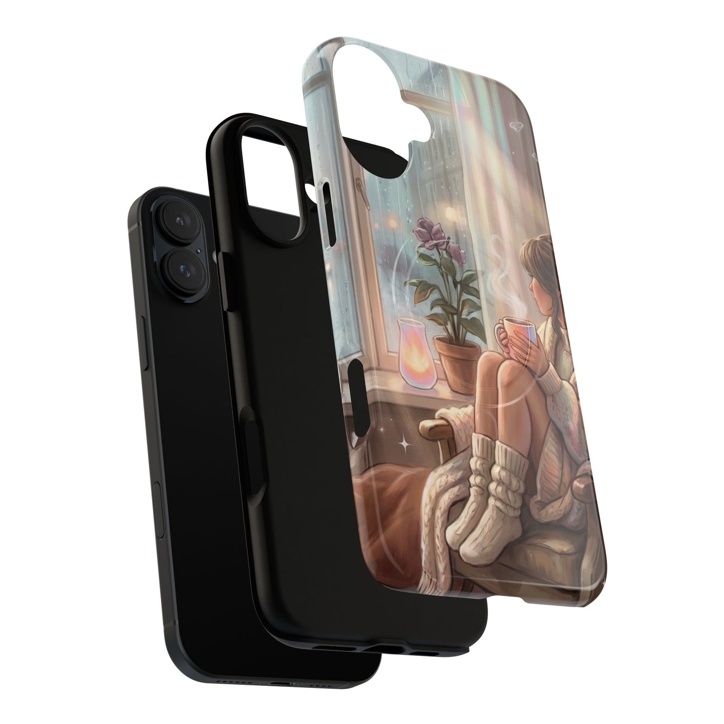 Cozy Rainy Day Tough Magnetic Phone Case — iPhone Cover