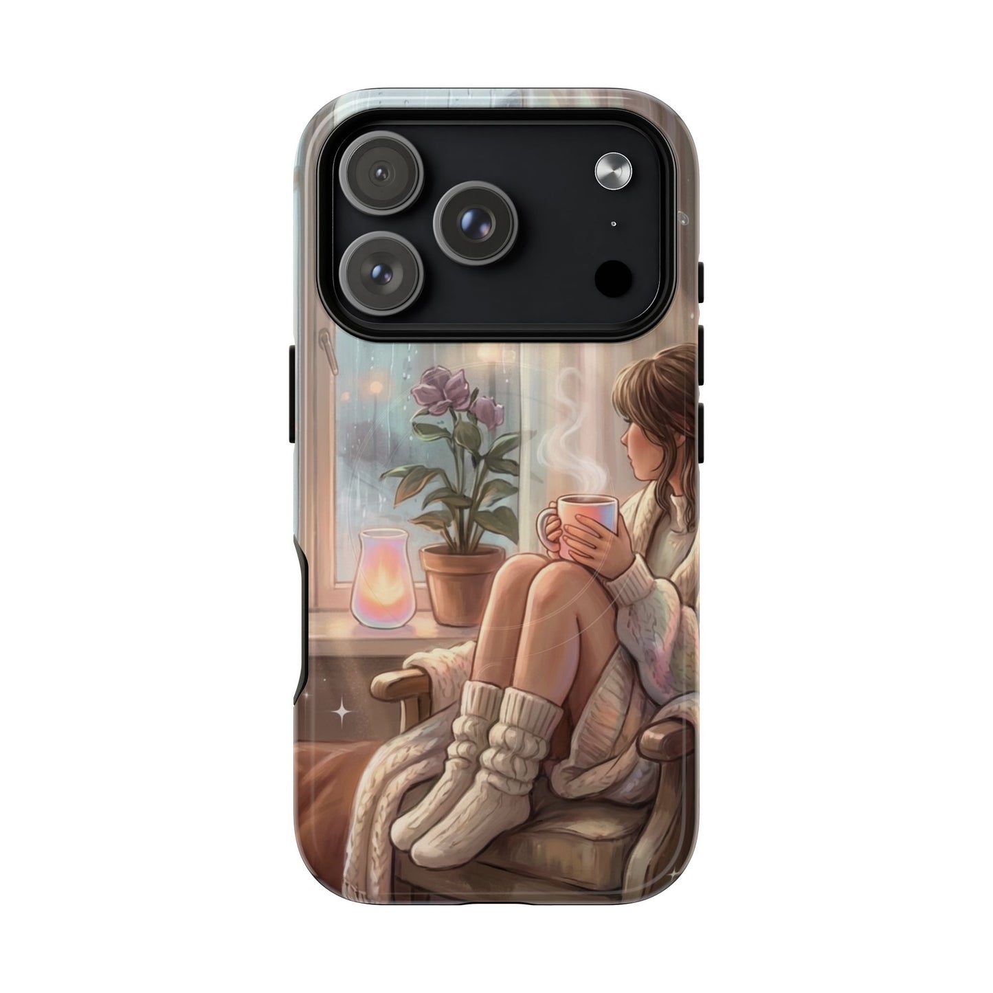 Cozy Rainy Day Tough Magnetic Phone Case — iPhone Cover