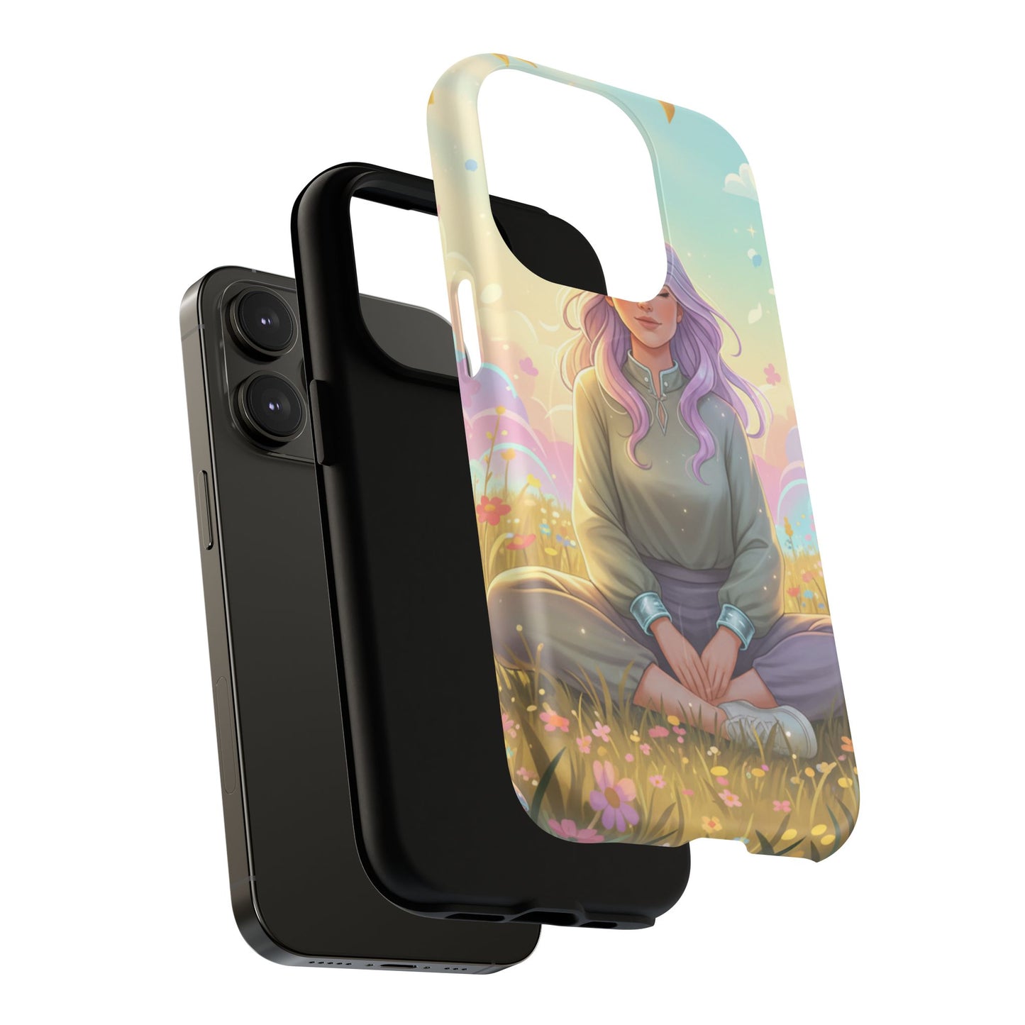 Tranquil Meadow Escape Tough Magnetic Phone Case — iPhone Cover