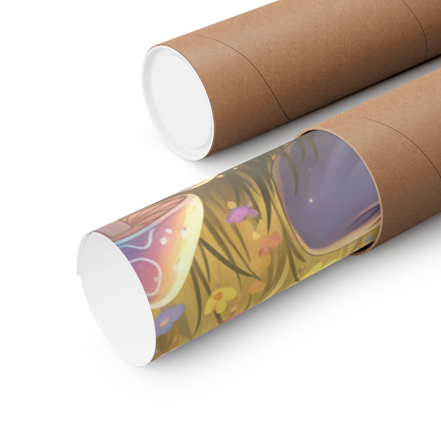 Tranquil Meadow Escape — Serene Mindfulness Matte Vertical Art Print