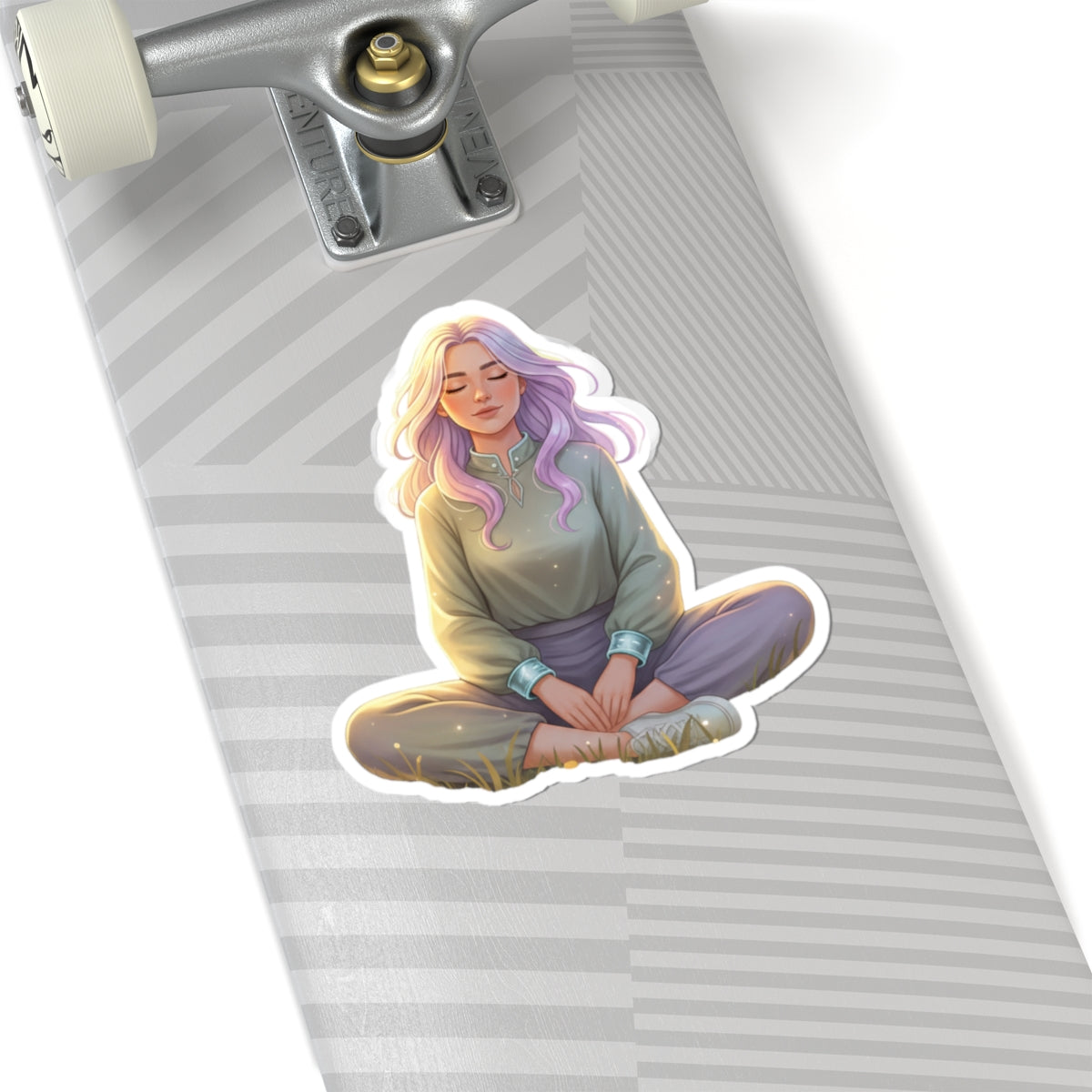 Tranquil Meadow Escape Kiss-Cut Sticker Decal